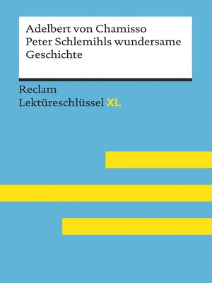 cover image of Peter Schlemihls wundersame Geschichte von Adelbert von Chamisso
